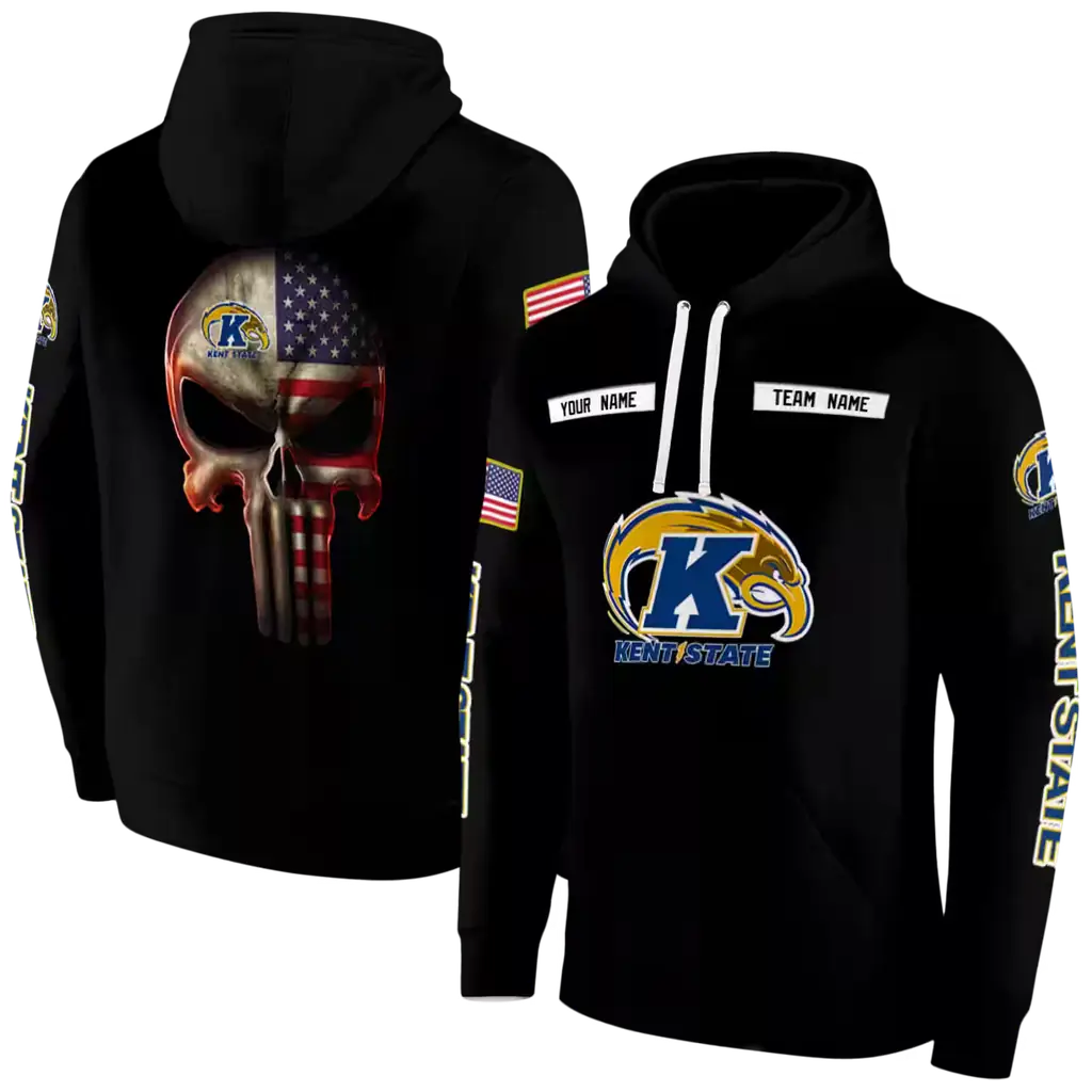 personalized kent state golden flashes punisher skull black hoodie fashion forward personalized kent state golden flashes punisher skull black hoodie fashion forward