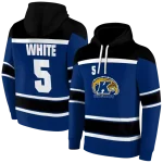 personalized kent state golden flashes striped pattern navy blue hoodie best selling