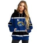 personalized kent state golden flashes striped pattern navy blue hoodie best selling