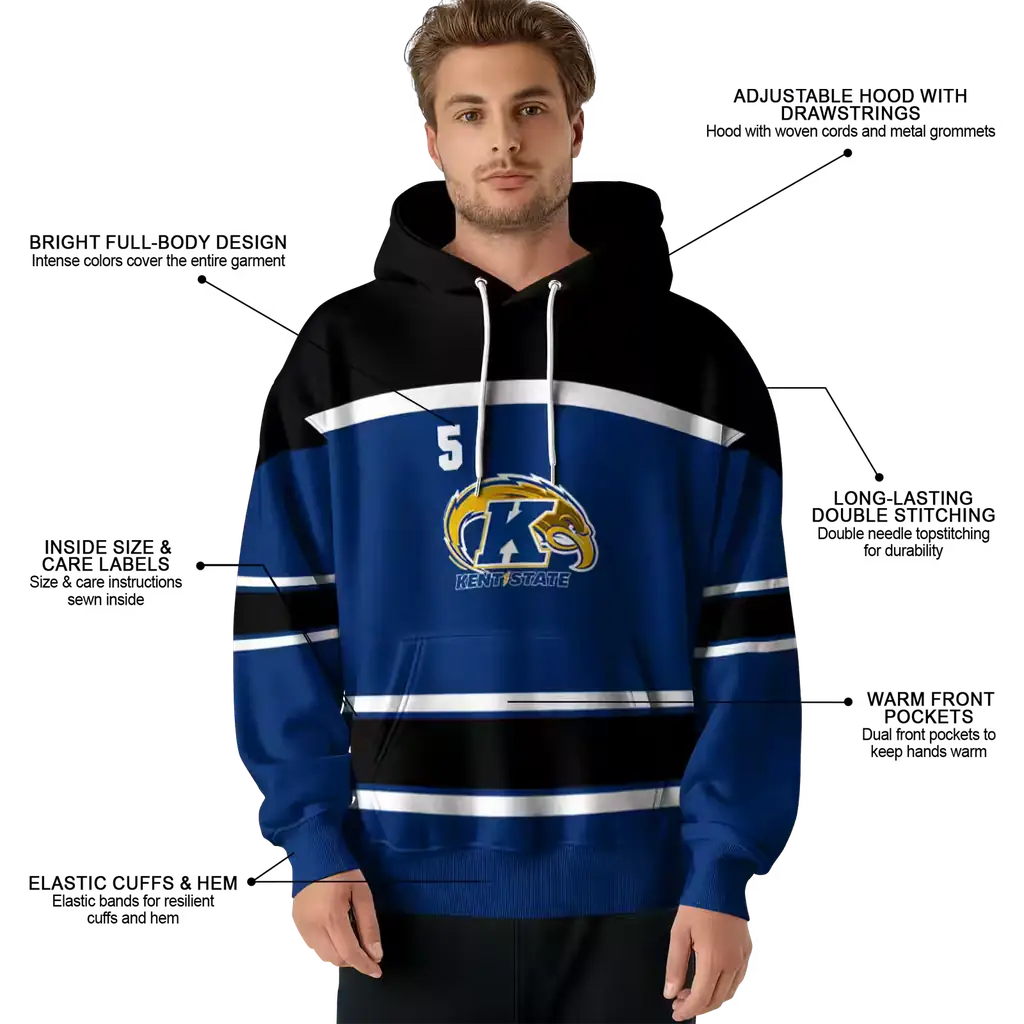 personalized kent state golden flashes striped pattern navy blue hoodie latest model personalized kent state golden flashes striped pattern navy blue hoodie latest model