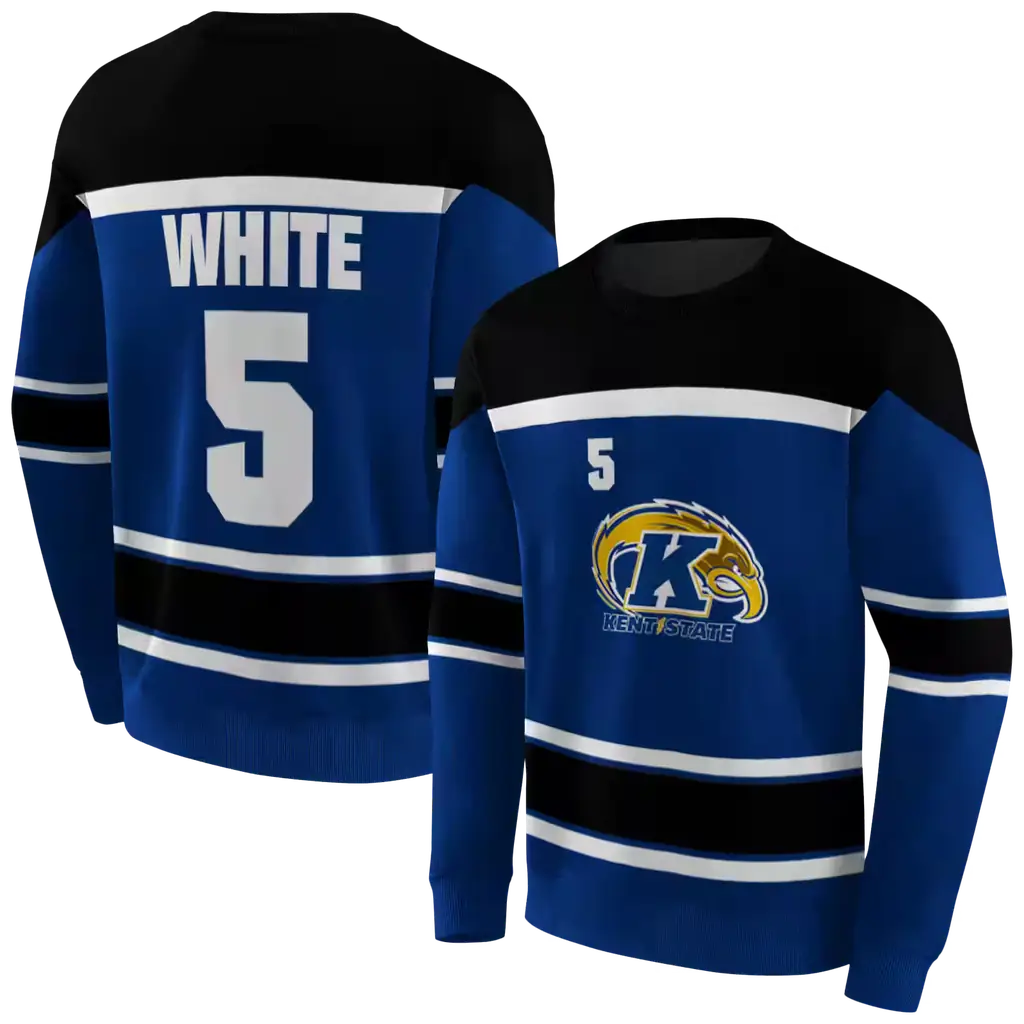 personalized kent state golden flashes striped pattern navy blue hoodie premium grade personalized kent state golden flashes striped pattern navy blue hoodie premium grade