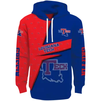 personalized la tech abstract shape blue hoodie best selling