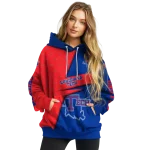 personalized la tech abstract shape blue hoodie best selling