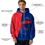 personalized la tech abstract shape blue hoodie best selling