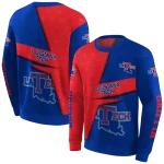 personalized la tech abstract shape blue hoodie best selling