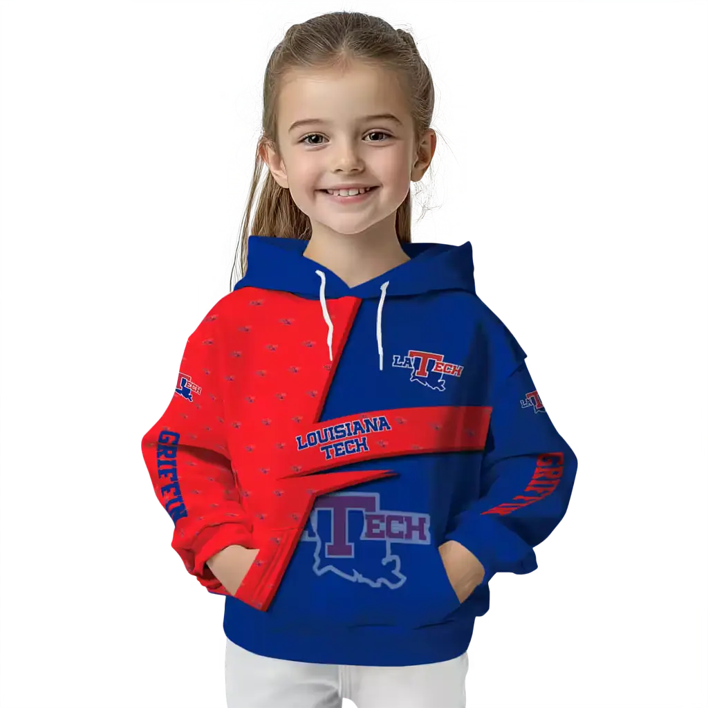 personalized la tech abstract shape blue hoodie top rated personalized la tech abstract shape blue hoodie top rated