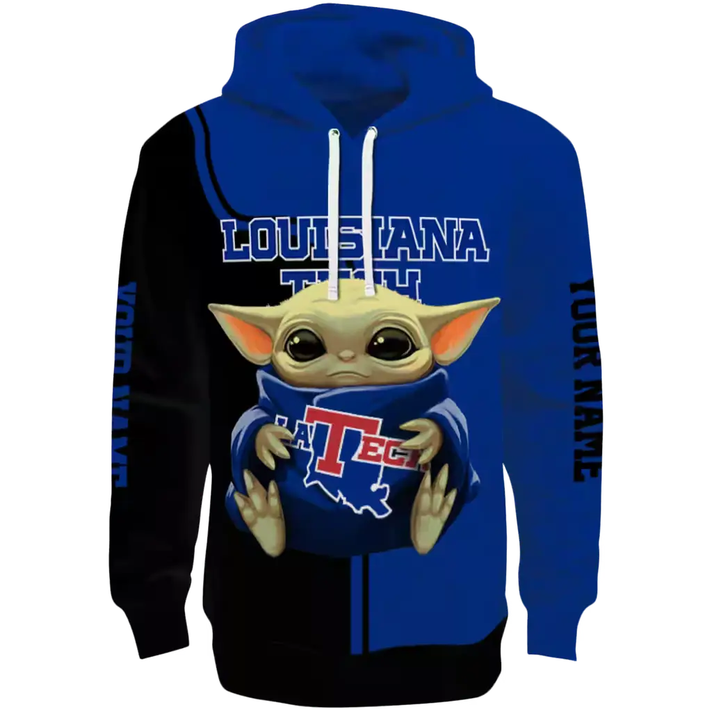 personalized la tech baby yoda blue black hoodie best selling personalized la tech baby yoda blue black hoodie best selling