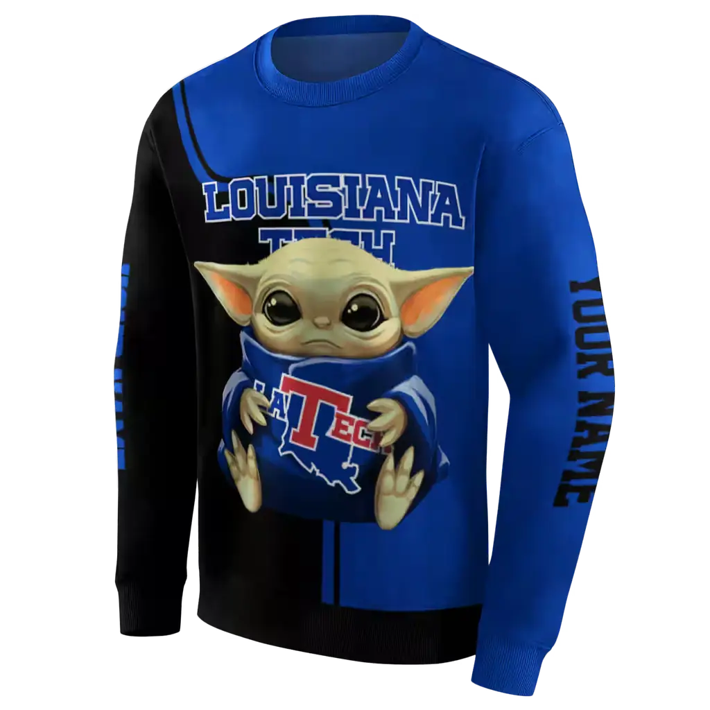 personalized la tech baby yoda blue black hoodie new arrival personalized la tech baby yoda blue black hoodie new arrival