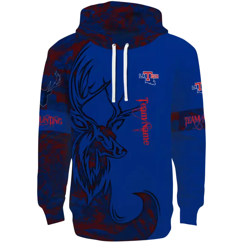 personalized la tech deer silhouette blue hoodie best selling personalized la tech deer silhouette blue hoodie best selling