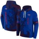 personalized la tech deer silhouette blue hoodie best selling