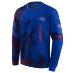 personalized la tech deer silhouette blue hoodie best selling