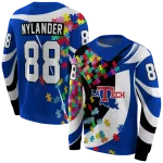 personalized la tech puzzle pieces blue hoodie best selling