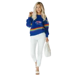 personalized la tech rainbow stripes blue hoodie best selling