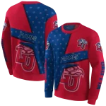 personalized liberty flames abstract shape red hoodie best selling