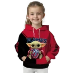 personalized liberty flames baby yoda red black hoodie best selling