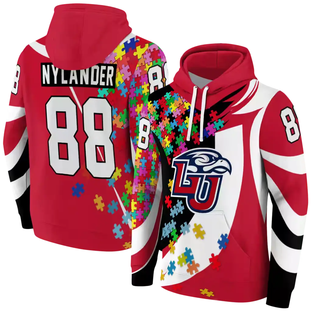 personalized liberty flames puzzle pieces red hoodie fashion forward personalized liberty flames puzzle pieces red hoodie fashion forward