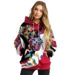 personalized liberty flames puzzle pieces red hoodie best selling