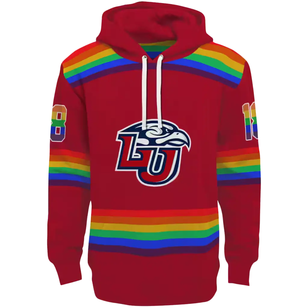 personalized liberty flames rainbow stripes red hoodie best selling personalized liberty flames rainbow stripes red hoodie best selling