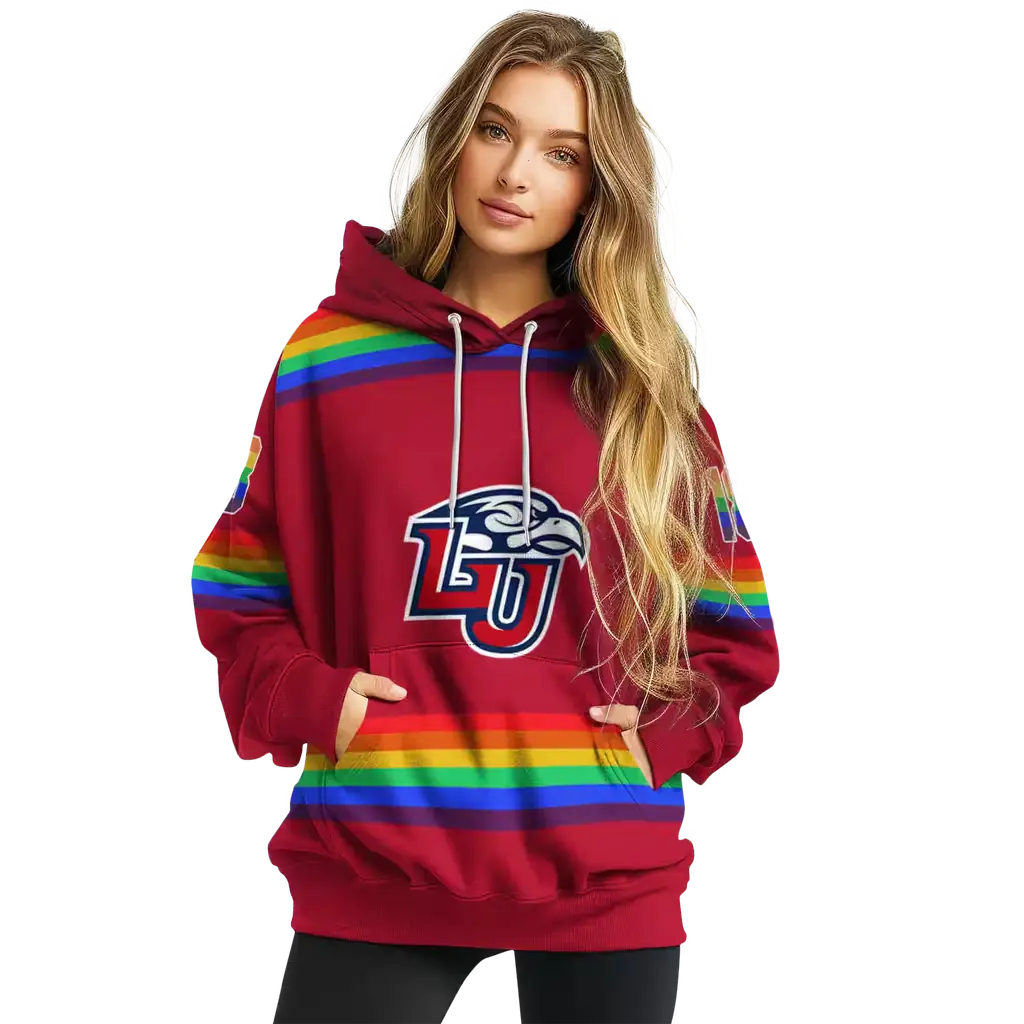 personalized liberty flames rainbow stripes red hoodie high quality personalized liberty flames rainbow stripes red hoodie high quality