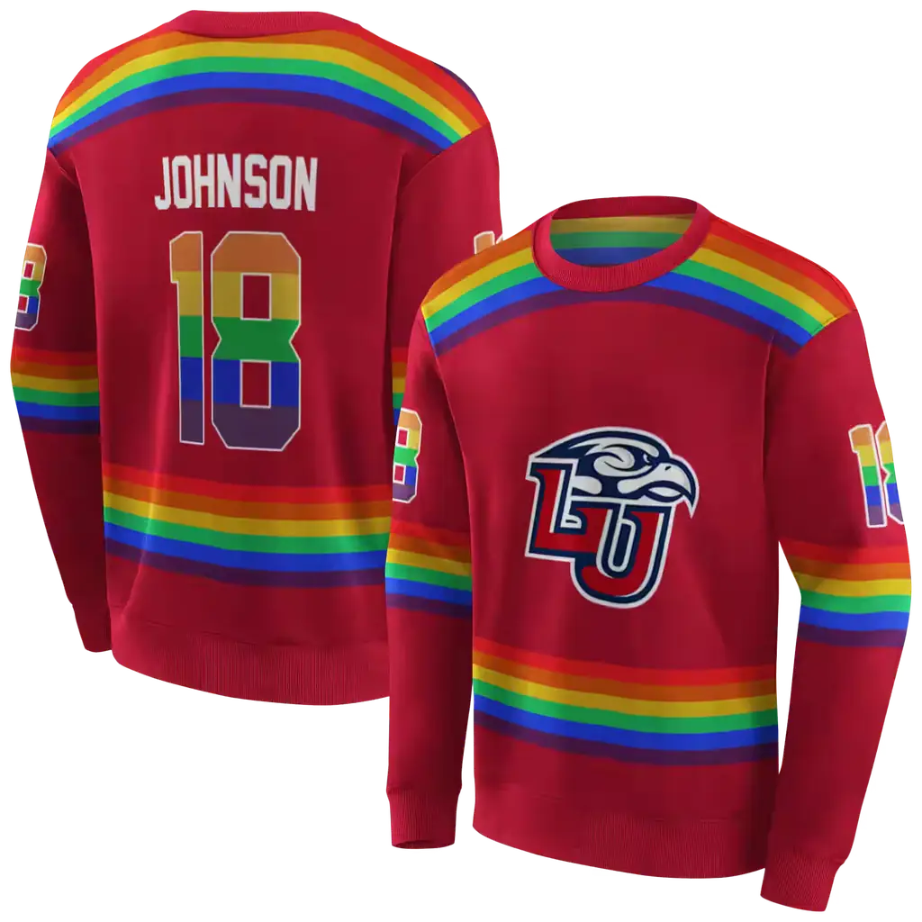 personalized liberty flames rainbow stripes red hoodie premium grade personalized liberty flames rainbow stripes red hoodie premium grade