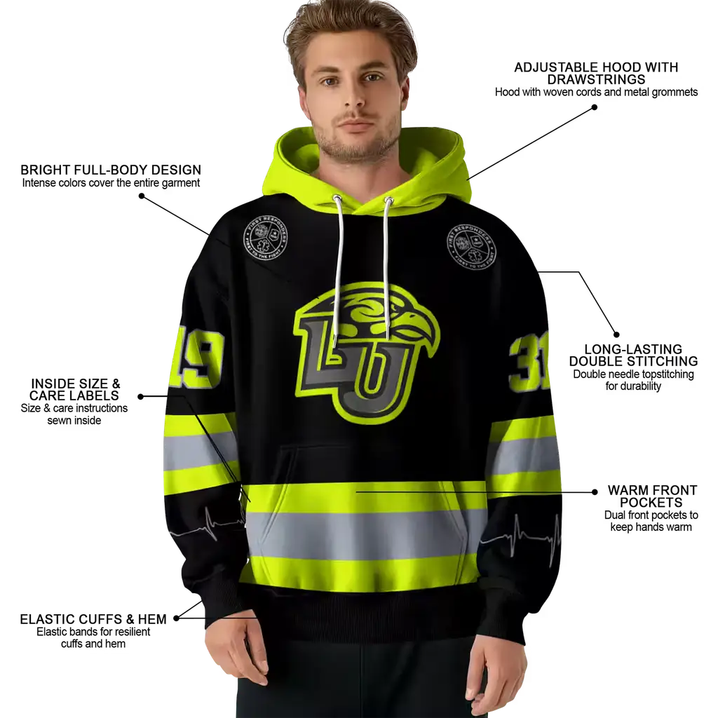 personalized liberty flames safety motif black neon green hoodie latest model personalized liberty flames safety motif black neon green hoodie latest model