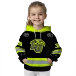 personalized liberty flames safety motif black neon green hoodie best selling