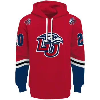 personalized liberty flames striped sleeves red hoodie best selling