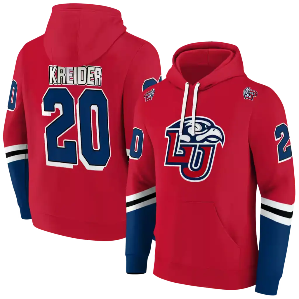 personalized liberty flames striped sleeves red hoodie fashion forward personalized liberty flames striped sleeves red hoodie fashion forward