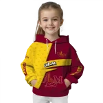 personalized louisiana monroe warhawks abstract shape red hoodie best selling