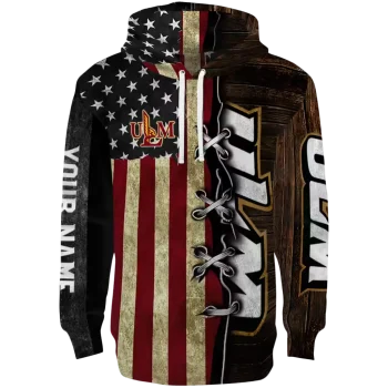 personalized louisiana monroe warhawks american pride hoodie best selling