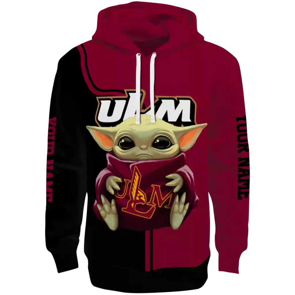 personalized louisiana monroe warhawks baby yoda red black hoodie best selling personalized louisiana monroe warhawks baby yoda red black hoodie best selling