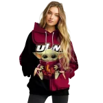 personalized louisiana monroe warhawks baby yoda red black hoodie best selling