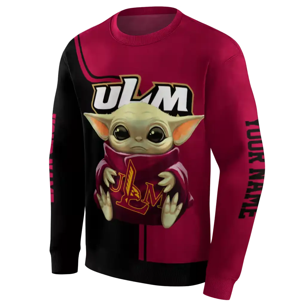 personalized louisiana monroe warhawks baby yoda red black hoodie new arrival personalized louisiana monroe warhawks baby yoda red black hoodie new arrival