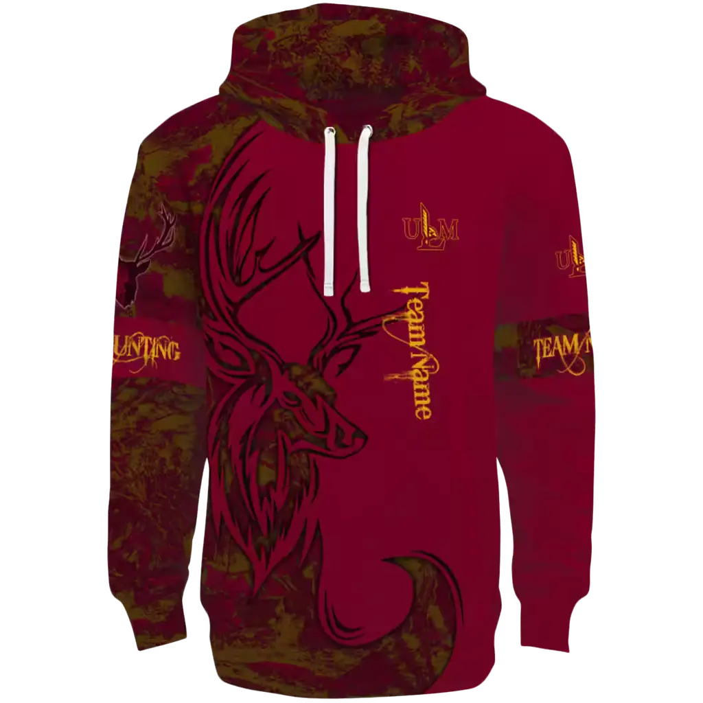 personalized louisiana monroe warhawks deer silhouette red hoodie best selling personalized louisiana monroe warhawks deer silhouette red hoodie best selling
