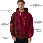 personalized louisiana monroe warhawks deer silhouette red hoodie best selling