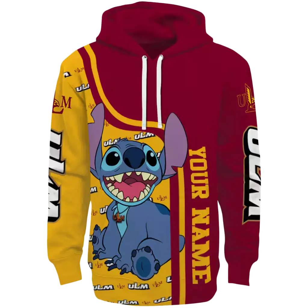 personalized louisiana monroe warhawks stitch red hoodie best selling personalized louisiana monroe warhawks stitch red hoodie best selling