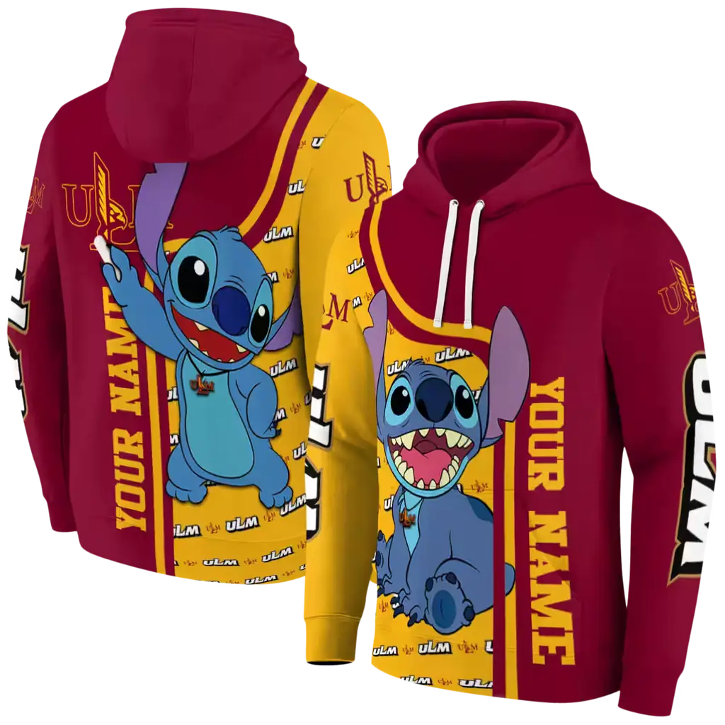 personalized louisiana monroe warhawks stitch red hoodie fashion forward personalized louisiana monroe warhawks stitch red hoodie fashion forward