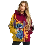 personalized louisiana monroe warhawks stitch red hoodie best selling