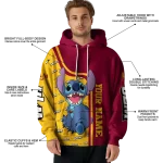 personalized louisiana monroe warhawks stitch red hoodie best selling