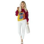 personalized louisiana monroe warhawks stitch red hoodie best selling