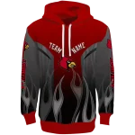 personalized louisville cardinals flame design red hoodie best selling