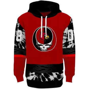 personalized louisville cardinals grateful vibes red hoodie best selling