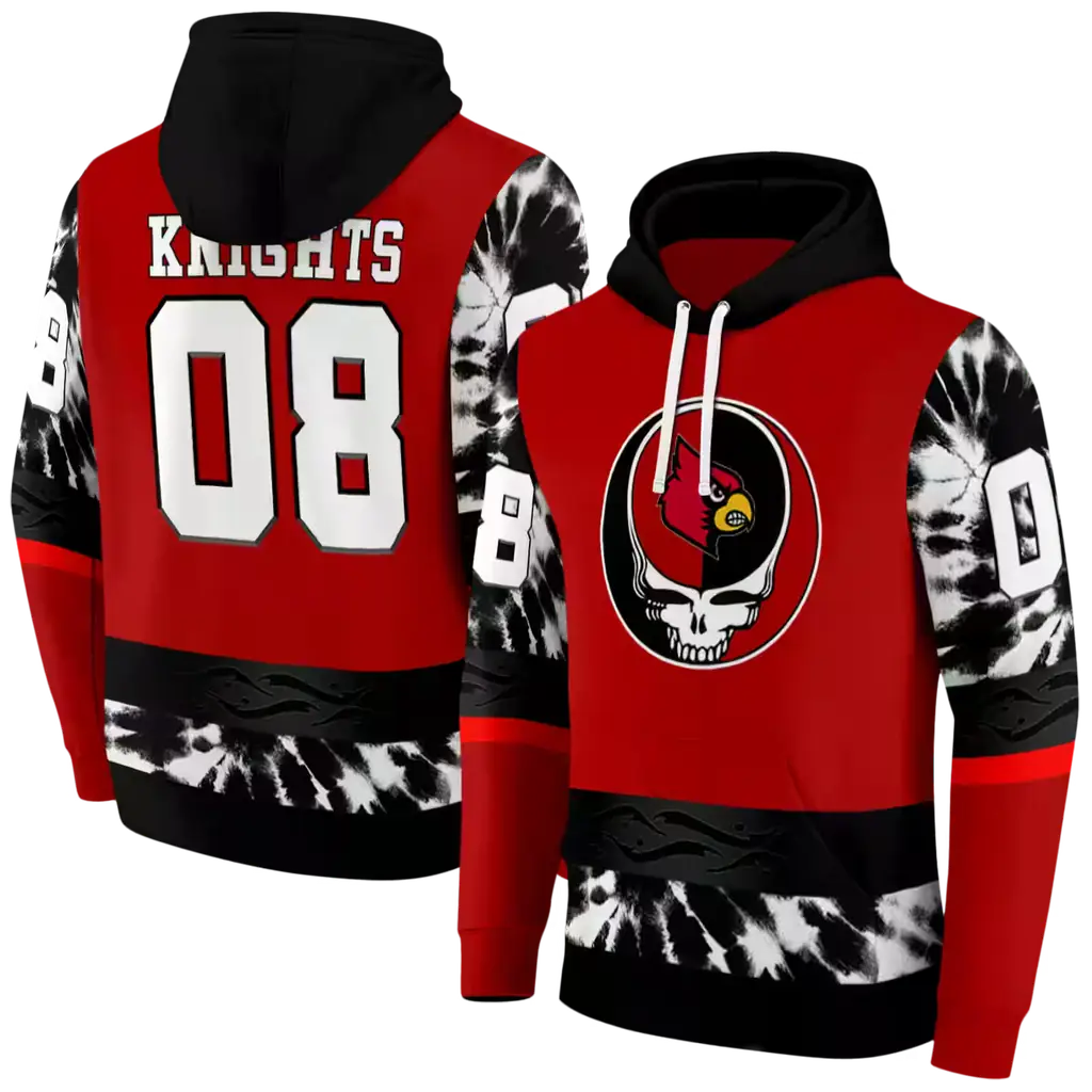 personalized louisville cardinals grateful vibes red hoodie fashion forward personalized louisville cardinals grateful vibes red hoodie fashion forward