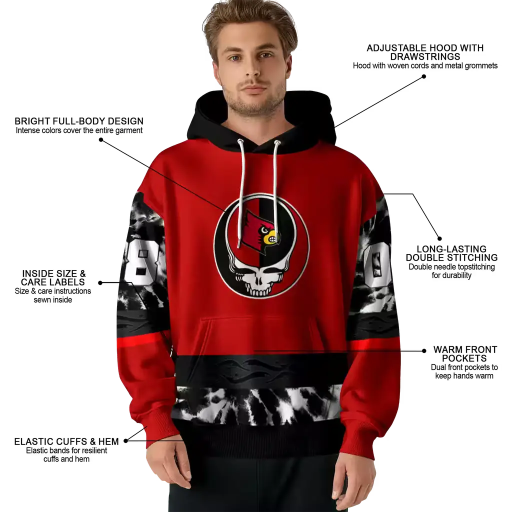 personalized louisville cardinals grateful vibes red hoodie latest model personalized louisville cardinals grateful vibes red hoodie latest model