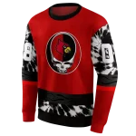 personalized louisville cardinals grateful vibes red hoodie best selling