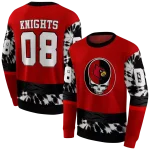 personalized louisville cardinals grateful vibes red hoodie best selling