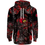 personalized louisville cardinals hunting theme red black hoodie best selling
