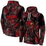 personalized louisville cardinals hunting theme red black hoodie best selling