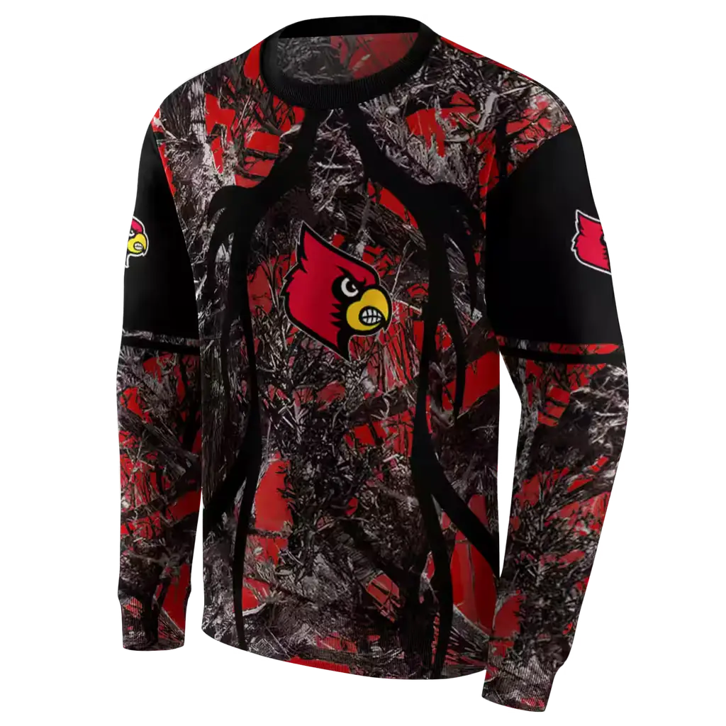personalized louisville cardinals hunting theme red black hoodie new arrival personalized louisville cardinals hunting theme red black hoodie new arrival