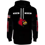 personalized louisville cardinals punisher skull black hoodie best selling